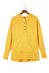 Batwing Sleeve Pocketed Henley Hoodie